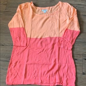 Old Navy coral and pink sweater